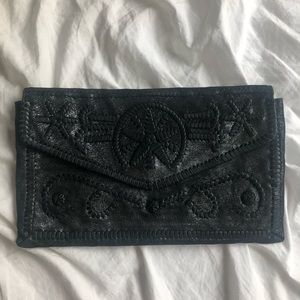 Black metallic clutch